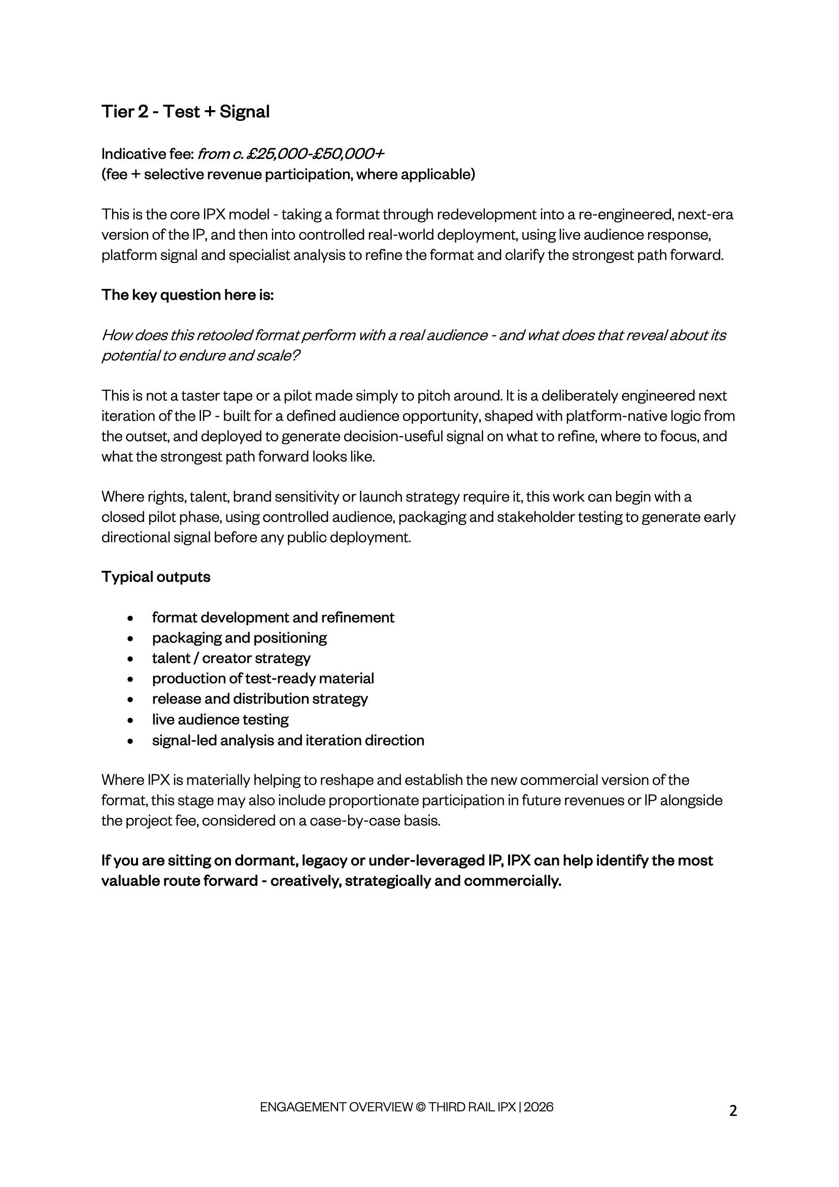 Engagement Overview Slide 2