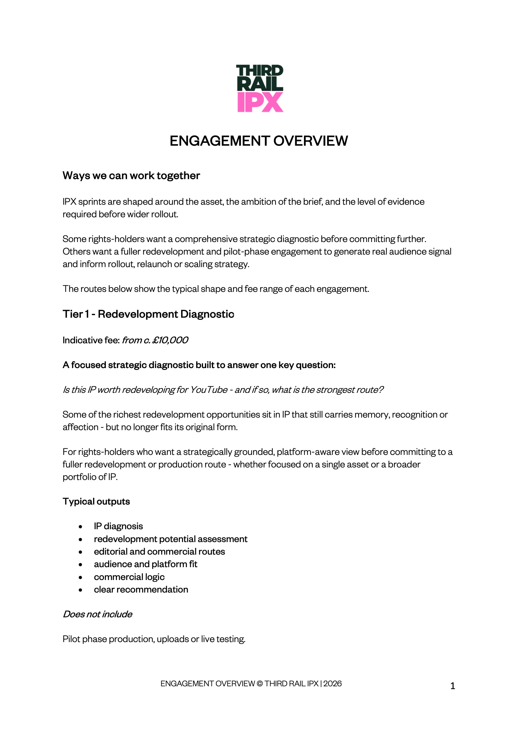 Engagement Overview Slide 1